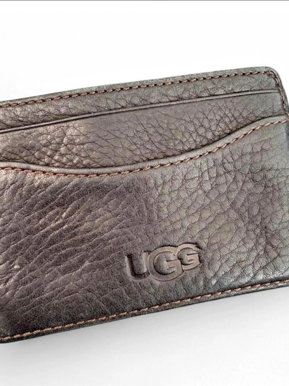 UGG Leather Card Holder in Brown